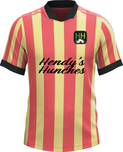 Football kit lightred-lightyellow