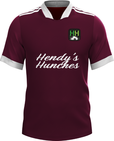 Football kit maroon-white