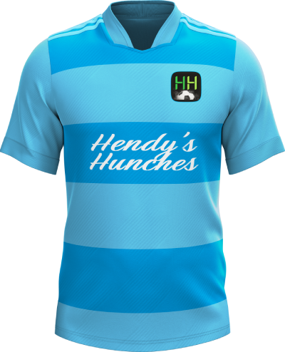 Football kit skyblue-blue-hoops